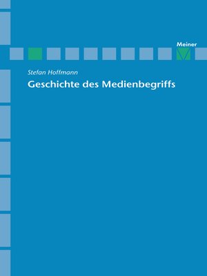 cover image of Geschichte des Medienbegriffs